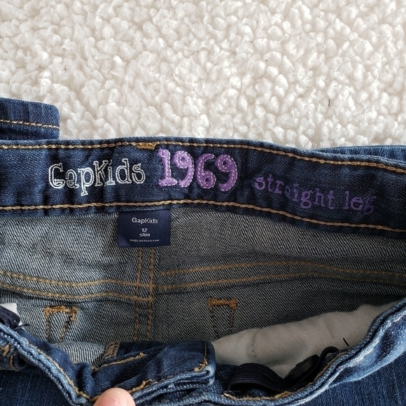 NWOT Gap kids dark wash straight jeans - Picture 6 of 6